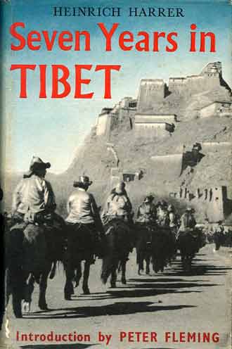 
The flight from Lhasa nearing Gyantse - Seven Years In Tibet book book cover
